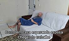 pegadinha com minha esposa vendada, amigo fode no meu lugar