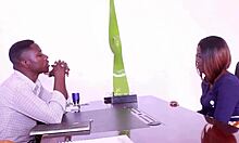 So this babe with pedicured feet gives a blowjob and footjob in the sauna