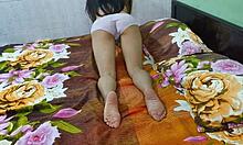 Early Morning Workout Session on the Bed