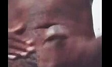 Homemade jerking off my big black cock on live.