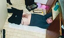 Plumber Fixes Her Sink And Gets Wet