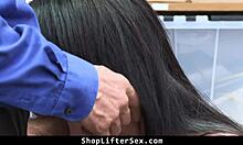 Stripped And Humiliated Teen 18+ Shoplifter Has To Fuck The Lp Officer To Regain Her Freedom - Shopliftersex 😈