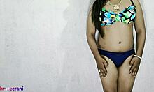 Blue Bikini Part 7 - CROSSDRESSING By INDIAN SHEMALE