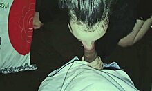 Sweet Latina Sucks Big Cock in Homemade Scene.