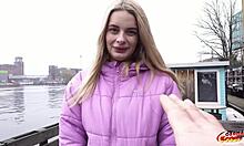 German scout pick up saggy tit nurse Naomi Love for castin fuck, talkin too much