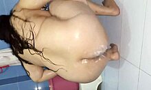 Gorgeous Bbw Desi Indian Chubby Bhabhi Netu Nude Bathing In Home Bathroom With Hot Shower