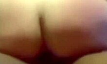 Hottie rubbing her pussy riding a big dick