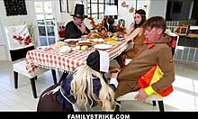 I enjoyed the hot family thanksgiving dinner group sex with stepmom, stepson, stepdaughter, and stepdad.
