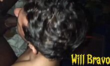 Grindr cruising meets endowed angolan after leaving his dick wet