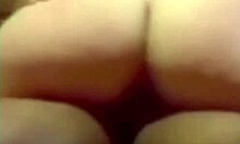 Hottie rubbing her pussy riding a big dick