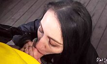 gifted slut black lynn loves risky public quickies and cum on her ass