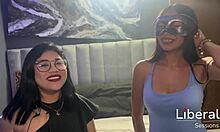 Sarah, the petite skinny tattooed 19-year-old Latina girl, makes her debut in Liberal Sessions through an interview and casting process