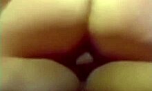 Hottie rubbing her pussy riding a big dick