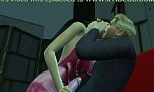 Asian wife shares table with old friend and cuckold husband