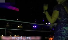 angel lima without panties at the club