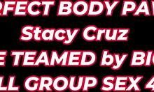 Matt drains balls intensely with Stacy Cruz