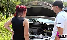 Foda com o C� Empinado na Estrada