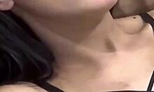 Young Latina Giving Kisses to Athletic Brazilian Guy