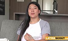 Curvy latina at fake casting