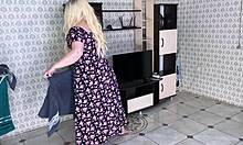 Stepmom's beautiful ass impaled on stepson's dick