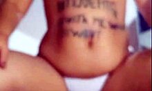 I watch Mirella Delicia rip her clothes off in a custom striptease, her big fat ass bouncing as she undresses.