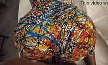 Teasing him after shower