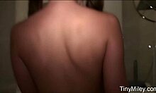 Tiny Miley Uses Dildo for Squirting Fun