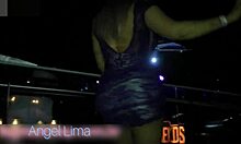 angel lima without panties at the club