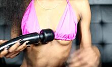 Madison Lee Fox, the Gabonese bilingual island girl, teases her wet pussy with toys and masturbation on webcam.