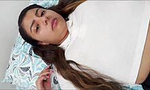 Stepbrother silently fucks stepsister's ass hard upon her return from school