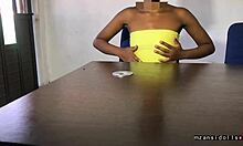 ebony babe fucked at the office