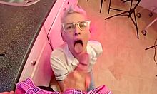 piss in her cute face while she moans