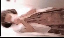 Amateur shemale japanese masturbating while looking in the mirror