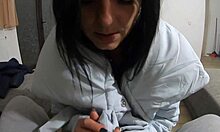 Hot pantyhose cheating wife plays with cock and gets cumshots.