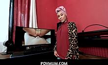 Alex Jett gets curious about his new stepmom Cali Lee and gives her unforgettable sex to see more of her body