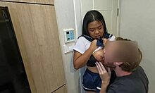 asian bbw gets huge boobs sucked big nipple licking interracial kissing sex