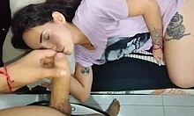 Daily Sex With Roommate Girl Ends In Blowjob And Cowgirl Fuck