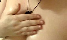 Tomboy striptease and bathtub orgasms