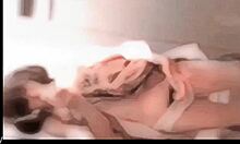 Amateur shemale japanese masturbating while looking in the mirror