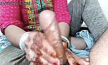 Muslim Mistress Dominates Servant With Dirty Talk Handjob Massage In Hindi