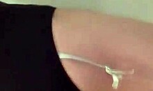 Alone shemale takes a walk home after spending time alone