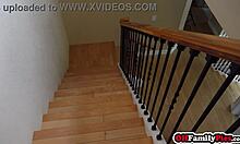 Petite Teen Paige Owens Performs Reverse Cowgirl During Workout In Gym