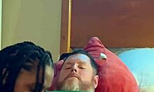 Ebony Sucks And Fucks White Guy!