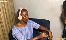 Naughty ebony student turns math homework lesson into bbc fuck with teacher.