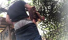 No Quintal Fodendo O Cu Da Ruivinha Sex Toy