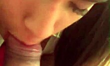 Role play young woman shows tits to teacher for blowjob.