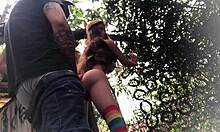 No Quintal Fodendo O Cu Da Ruivinha Sex Toy