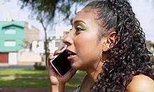 horny lesbian trio with two friends and lucky guy 😍