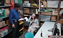 Teen shoplifter caught at officer's desk