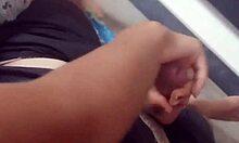 Amateur latina strokes friend during movies